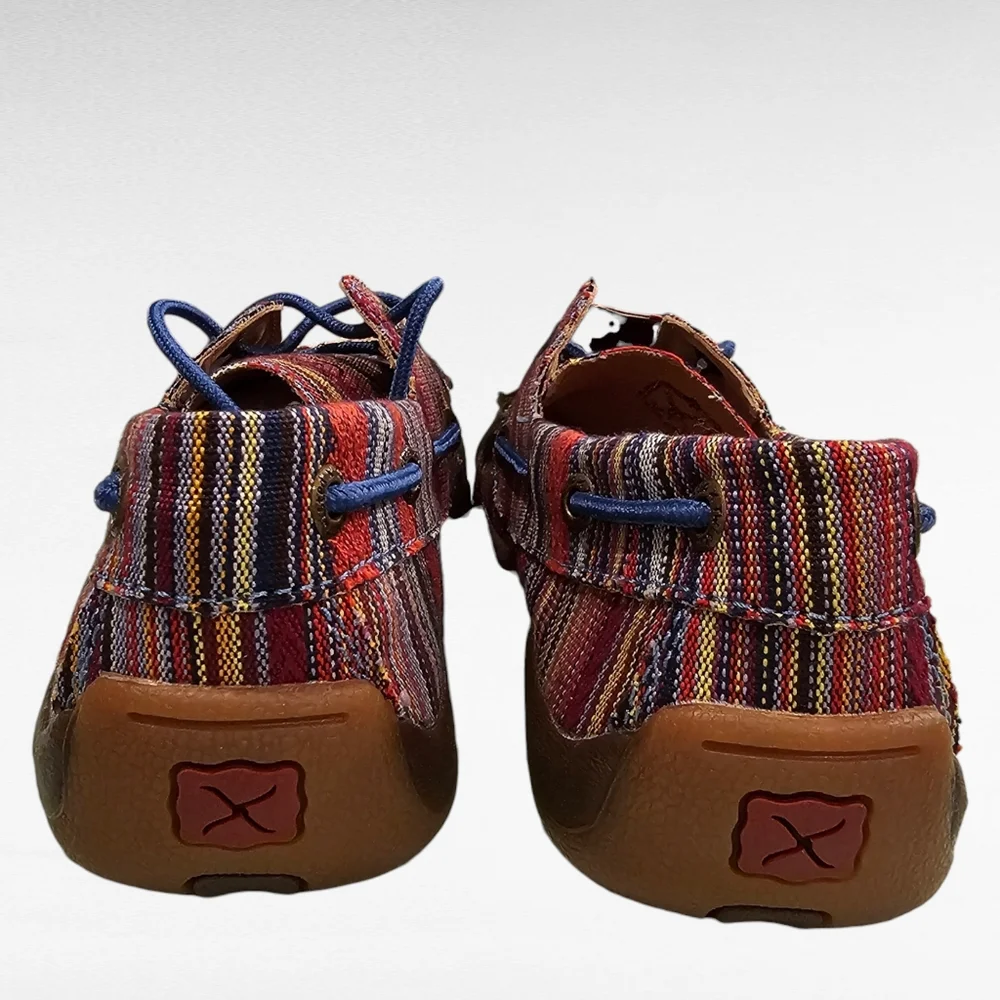Twisted X Serape Moccasin Boat Shoes Style YDM0041 Kids Youth Size 2M